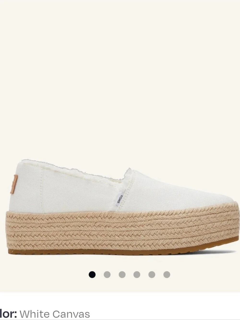 Toms espadrille platform